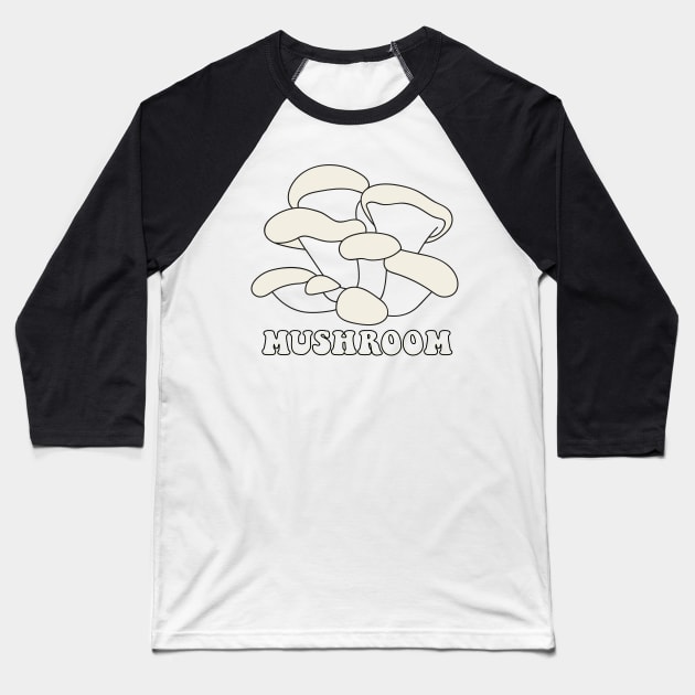 Groovy mushroom - vintage 70 style Baseball T-Shirt by RedCrunch